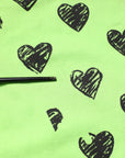 Dolce & Gabbana Green Heart Print Cotton Crew Neck T-shirt