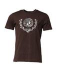 Dolce & Gabbana Brown Cotton Graphic Print Crew Neck T-shirt