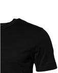 Dolce & Gabbana Black Cotton Short Sleeves Round Neck T-shirt