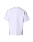 Dolce & Gabbana White Cotton Short Sleeves Crew Neck T-shirt