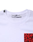 Dolce & Gabbana White Cotton Short Sleeves Crew Neck T-shirt