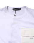 Dolce & Gabbana White Cotton Pocket Short Sleeves T-shirt