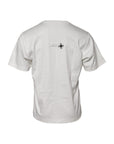 Dolce & Gabbana White Cotton DG Embroidery Round Neck T-shirt