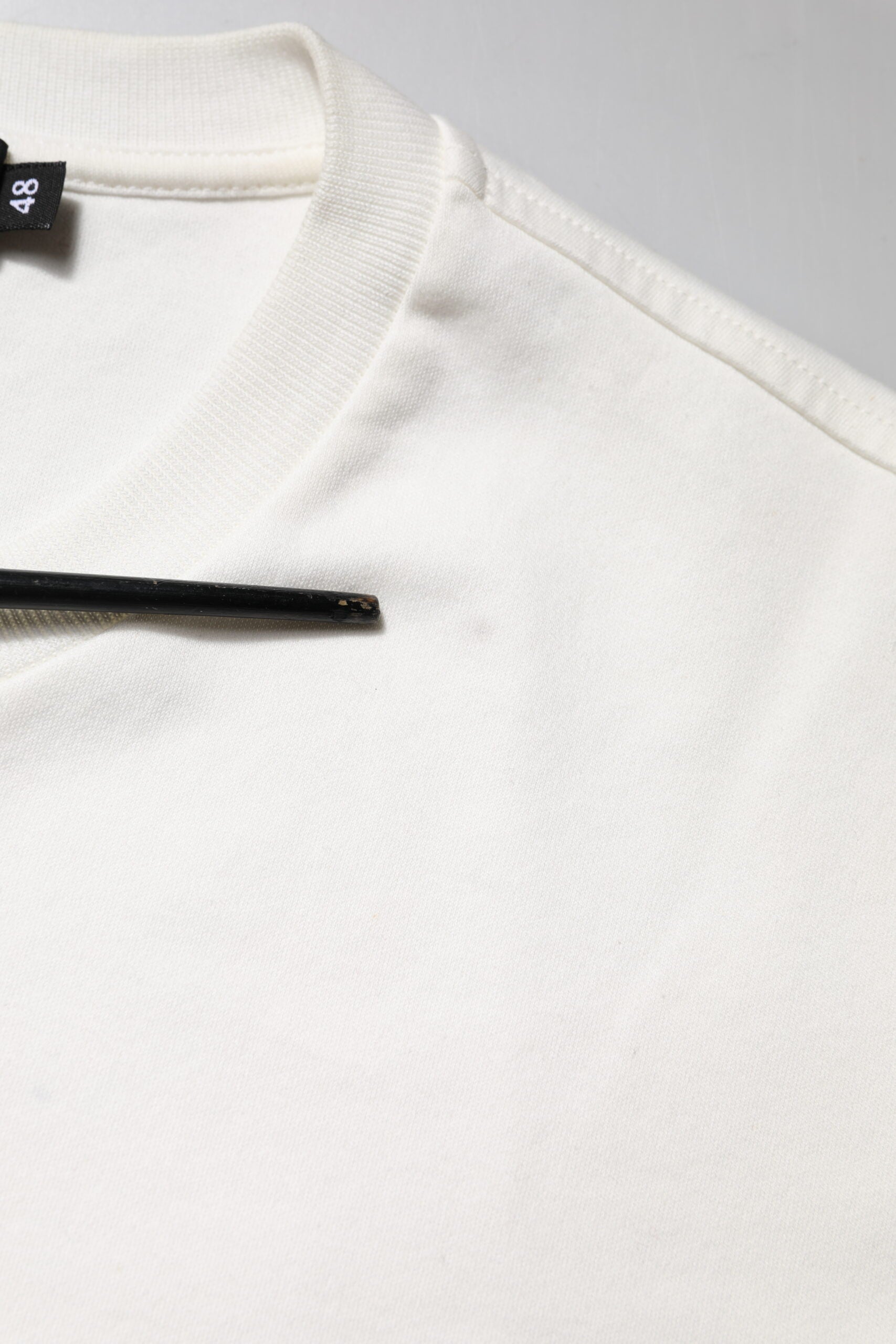 Dolce & Gabbana White Cotton DG Embroidery Round Neck T-shirt