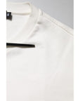 Dolce & Gabbana White Cotton DG Embroidery Round Neck T-shirt