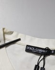 Dolce & Gabbana White Cotton Logo Bandana Print T-shirt
