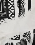 Dolce & Gabbana White Cotton Logo Bandana Print T-shirt