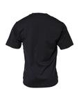 Dolce & Gabbana Black DG Anchor Print Crew Neck T-shirt