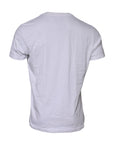 Dolce & Gabbana White Cotton Logo Patch Crew Neck T-shirt