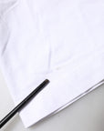 Dolce & Gabbana White Cotton Logo Patch Crew Neck T-shirt