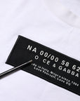 Dolce & Gabbana White Cotton Logo Patch Crew Neck T-shirt