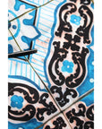 Dolce & Gabbana Blue Cotton Majolica Print Round Neck T-shirt