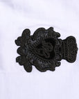 Dolce & Gabbana White Cotton DG Crown Embroidery T-shirt
