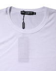 Dolce & Gabbana White Crew Neck Short Sleeves T-shirt