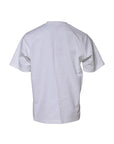 Dolce & Gabbana White Logo Embellish Short Sleeves T-shirt