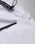 Dolce & Gabbana White Logo Embellish Short Sleeves T-shirt
