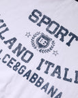 Dolce & Gabbana White DG Logo Print Short Sleeve T-shirt