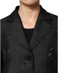 Dolce & Gabbana Black Single Breasted Trench Coat Jacket