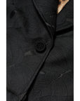 Dolce & Gabbana Black Single Breasted Trench Coat Jacket