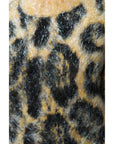 Dolce & Gabbana Multicolor Leopard Mohair Crew Neck Sweater