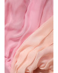 Dolce & Gabbana Pink Plunging V-neck Long Sleeves Blouse Top
