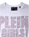 Philipp Plein White Embellished CrewNeck Short Sleeve T-shirt