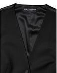 Dolce & Gabbana Black Wool Sleeveless Vest Waistcoat Top