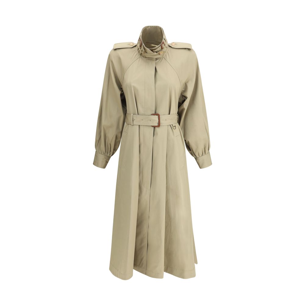Chloé Cotton gabardine long Trench Coat
