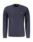 Hugo Boss Blue Cotton Men Sweater