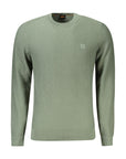 Hugo Boss Green Cotton Men Sweater