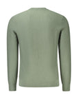 Hugo Boss Green Cotton Men Sweater