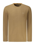 Hugo Boss Brown Cotton Men Sweater