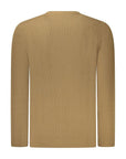 Hugo Boss Brown Cotton Men Sweater