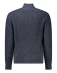 Hugo Boss Blue Wool Men Cardigan