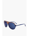 Linda Farrow PHILLIP LIM Aviator Sunglasses with Wood Effect Detail