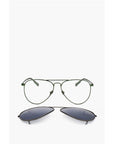 Linda Farrow KRIS VAN ASSCHE Aviator Sunglasses with Removable Mask