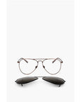 Linda Farrow KRIS VAN ASSCHE Aviator Sunglasses with Removable Mask