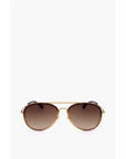 Linda Farrow DRIES VAN NOTEN Aviator Sunglasses with Gradient Lenses