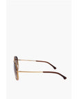 Linda Farrow DRIES VAN NOTEN Aviator Sunglasses with Gradient Lenses
