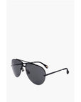 Linda Farrow ANN DEMEULEMEESTER Aviator Sunglasses with Metal Frame