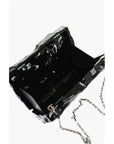 Off-White Embossed Crushed Sculpture Rigid Clutch