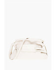 Off-White Solid Color Leather Clutch