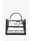 Off-White Leather and See-Through Pvc JITNEY 2.8 Handbag with Silver T