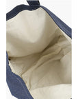 Chloé SEE BY Denim Tote Bag with Embossed Embroidery