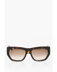 Emmanuelle Khanh Wayfarer Tortoiseshell Sunglasses with Shaded Lenses