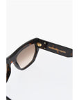 Emmanuelle Khanh Wayfarer Tortoiseshell Sunglasses with Shaded Lenses