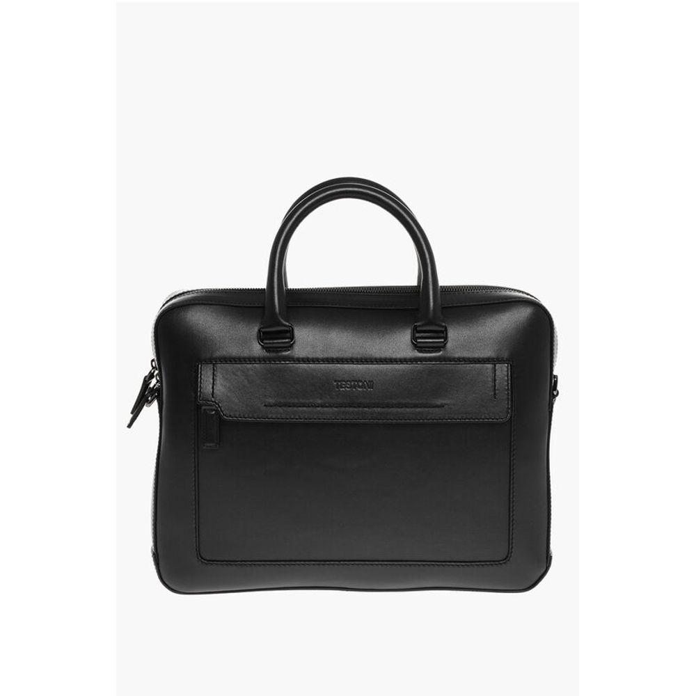 Testoni Leather BOLGHERI Bag with Removable Straps