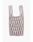 Last Frame Two-Tone Knitted Tote Bag with Cut-Out Details