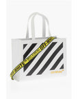 Off-White Leather Printed Tote Bag
