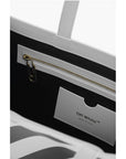 Off-White Leather Printed Tote Bag